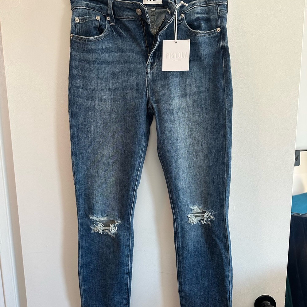 *NEW* Never Worn: Pistola Women's ‘Audrey’ Ripped Skinny Jeans
